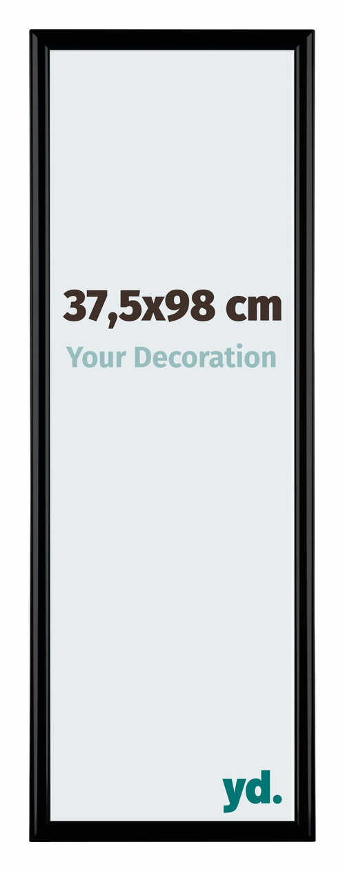 Bordeaux Kunststof Fotokader 37 5x98cm Zwart Mat Voorzijde Maat | Yourdecoration.be