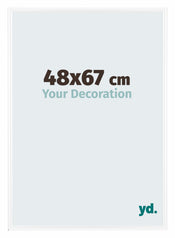 Bordeaux Kunststof Fotokader 48x67cm Wit Hoogglans Voorzijde Maat | Yourdecoration.be