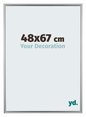 Bordeaux Kunststof Fotokader 48x67cm Zilver Voorzijde Maat | Yourdecoration.be
