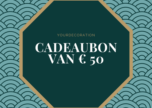 Cadeaubon t.w.v. € 50,-