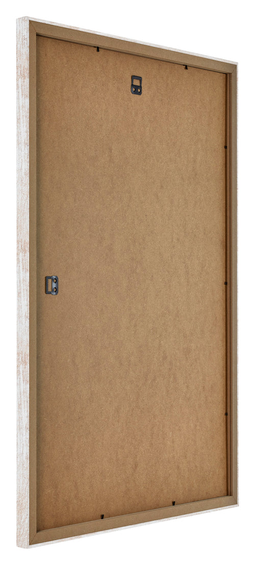 Catania MDF Fotokader 20x28cm White Wash Achterzijde Schuin | Yourdecoration.be