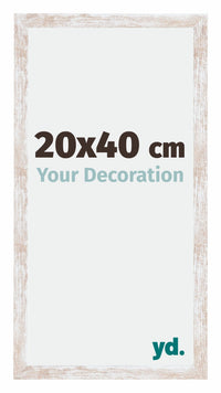 Catania MDF Fotokader 20x40cm White Wash Maat | Yourdecoration.be