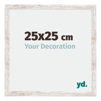 Catania MDF Fotokader 25x25cm White Wash Maat | Yourdecoration.be
