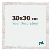 Catania MDF Fotokader 30x30cm White Wash Maat | Yourdecoration.be
