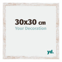 Catania MDF Fotokader 30x30cm White Wash Maat | Yourdecoration.be