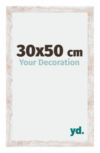 Catania MDF Fotokader 30x50cm White Wash Maat | Yourdecoration.be