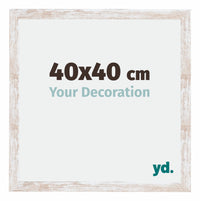Catania MDF Fotokader 40x40cm White Wash Maat | Yourdecoration.be