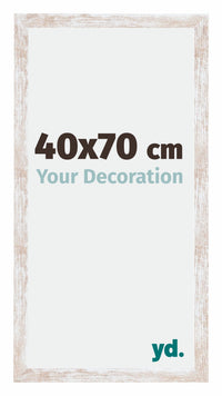 Catania MDF Fotokader 40x70cm White Wash Maat | Yourdecoration.be