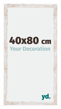 Catania MDF Fotokader 40x80cm White Wash Maat | Yourdecoration.be