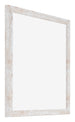Catania MDF Fotokader 45x45cm White Wash Voorzijde Schuin | Yourdecoration.be