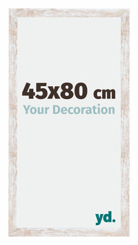Catania MDF Fotokader 45x80cm White Wash Maat | Yourdecoration.be