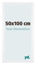 Catania MDF Fotokader 50x100cm Wit Voorzijde Maat | Yourdecoration.be