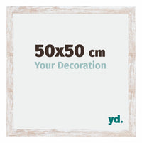 Catania MDF Fotokader 50x50cm White Wash Maat | Yourdecoration.be