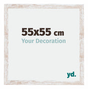 Catania MDF Fotokader 55x55cm White Wash Maat | Yourdecoration.be