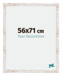 Catania MDF Fotokader 56x71cm White Wash Maat | Yourdecoration.be