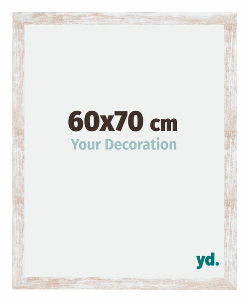 Catania MDF Fotokader 60x70cm White Wash Maat | Yourdecoration.be