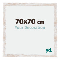 Catania MDF Fotokader 70x70cm White Wash Maat | Yourdecoration.be