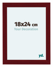 Como MDF Fotokader 18x24cm Wijnrood Geveegd Voorzijde Maat | Yourdecoration.be