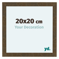 Como MDF Fotokader 20x20cm Goud Antiek Voorzijde Maat | Yourdecoration.be