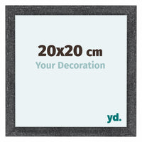 Como MDF Fotokader 20x20cm Grijs Geveegd Voorzijde Maat | Yourdecoration.be