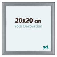 Como MDF Fotokader 20x20cm Zilver Mat Voorzijde Maat | Yourdecoration.be