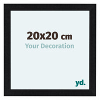 Como MDF Fotokader 20x20cm Zwart Mat Voorzijde Maat | Yourdecoration.be