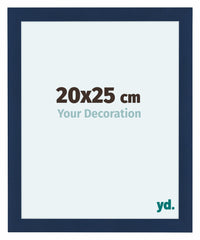 Como MDF Fotokader 20x25cm Donkerblauw Geveegd Voorzijde Maat | Yourdecoration.be