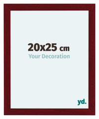 Como MDF Fotokader 20x25cm Wijnrood Geveegd Voorzijde Maat | Yourdecoration.be