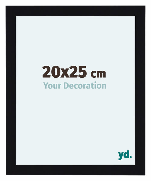 Como MDF Fotokader 20x25cm Zwart Hoogglans Voorzijde Maat | Yourdecoration.be
