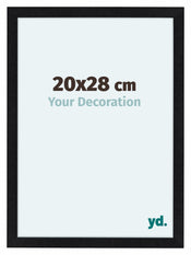 Como MDF Fotokader 20x28cm Zwart Mat Voorzijde Maat | Yourdecoration.be