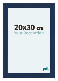 Como MDF Fotokader 20x30cm Donkerblauw Geveegd Voorzijde Maat | Yourdecoration.be