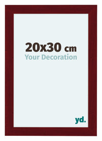 Como MDF Fotokader 20x30cm Wijnrood Geveegd Voorzijde Maat | Yourdecoration.be