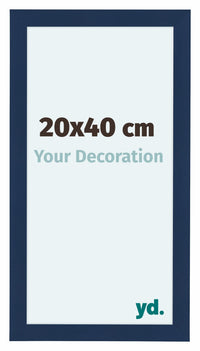 Como MDF Fotokader 20x40cm Donkerblauw Geveegd Voorzijde Maat | Yourdecoration.be