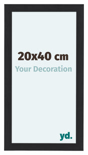 Como MDF Fotokader 20x40cm Zwart Houtnerf Voorzijde Maat | Yourdecoration.be