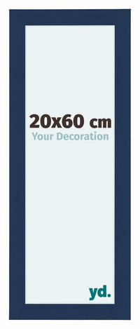 Como MDF Fotokader 20x60cm Donkerblauw Geveegd Voorzijde Maat | Yourdecoration.be