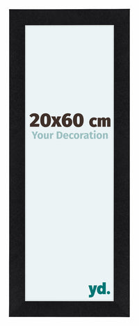 Como MDF Fotokader 20x60cm Zwart Mat Voorzijde Maat | Yourdecoration.be