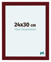 Como MDF Fotokader 24x30cm Wijnrood Geveegd Voorzijde Maat | Yourdecoration.be