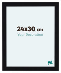 Como MDF Fotokader 24x30cm Zwart Hoogglans Voorzijde Maat | Yourdecoration.be