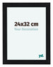 Como MDF Fotokader 24x32cm Zwart Mat Voorzijde Maat | Yourdecoration.be