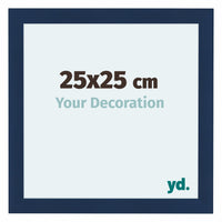 Como MDF Fotokader 25x25cm Donkerblauw Geveegd Voorzijde Maat | Yourdecoration.be