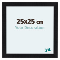 Como MDF Fotokader 25x25cm Zwart Mat Voorzijde Maat | Yourdecoration.be