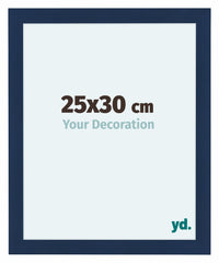 Como MDF Fotokader 25x30cm Donkerblauw Geveegd Voorzijde Maat | Yourdecoration.be