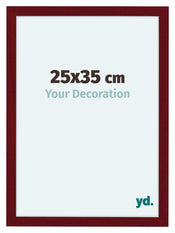 Como MDF Fotokader 25x35cm Wijnrood Geveegd Voorzijde Maat | Yourdecoration.be