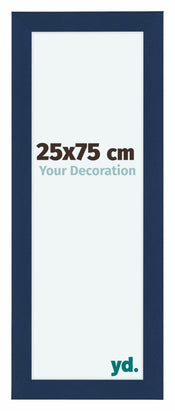 Como MDF Fotokader 25x75cm Donkerblauw Geveegd Voorzijde Maat | Yourdecoration.be
