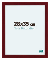 Como MDF Fotokader 28x35cm Wijnrood Geveegd Voorzijde Maat | Yourdecoration.be