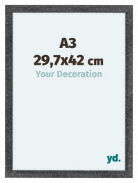 Como MDF Fotokader 29 7x42cm A3 Grijs Geveegd Voorzijde Maat | Yourdecoration.be