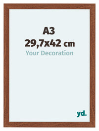 Como MDF Fotokader 29 7x42cm A3 Notenboom Voorzijde Maat | Yourdecoration.be