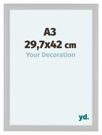 Como MDF Fotokader 29 7x42cm A3 Wit Houtnerf Voorzijde Maat | Yourdecoration.be