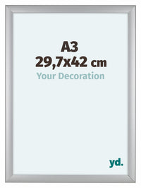 Como MDF Fotokader 29 7x42cm A3 Zilver Mat Voorzijde Maat | Yourdecoration.be
