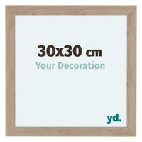 Como MDF Fotokader 30x30cm Eiken Licht Voorzijde Maat | Yourdecoration.be